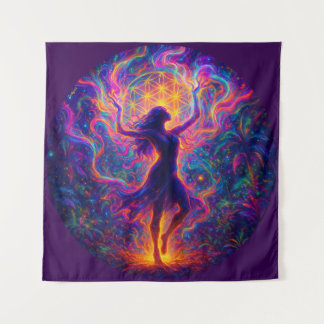 Tapete De Parede Wandkleed Spiritueel – Dans van Energie en Licht