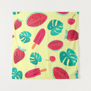 Tapete De Parede Watermelon leaves strawberry