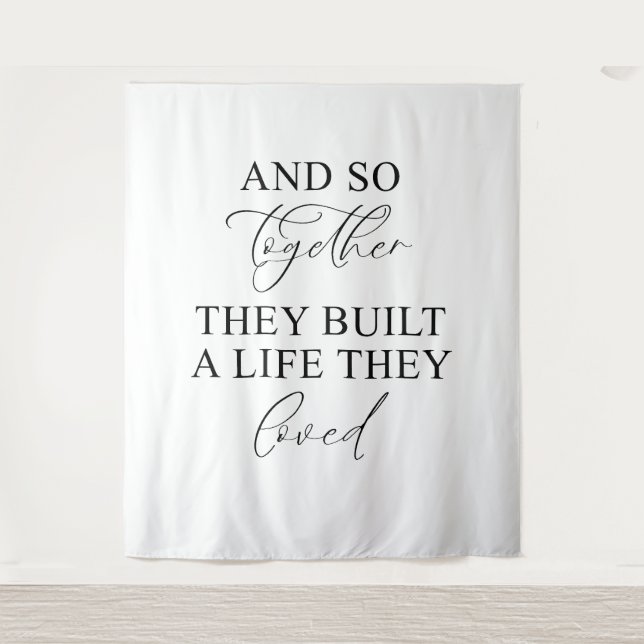 Tapete De Parede Wedding Banner Backdrop (Frente)