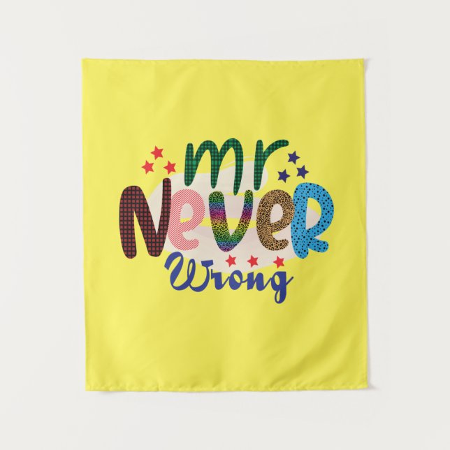 Tapete De Parede Wedding Gifts | Mr Never Wrong (Frente)
