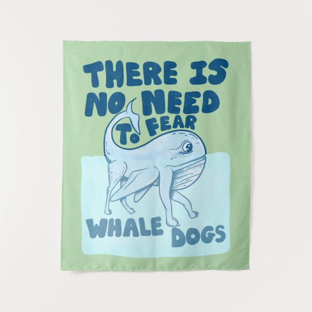 Tapete De Parede Whale Dog funny creature (Frente)