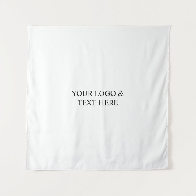 Tapete De Parede White Personalized – Your Logo & Text Here (Frente)