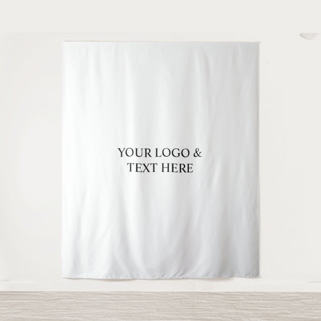 Tapete De Parede White Personalized – Your Logo & Text Here (Frente)