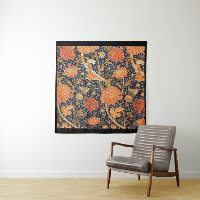 Tapete De Parede William Morris Cray Floral Art Nouveau Pattern (In Situ)