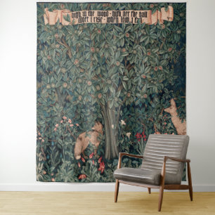 Tapete De Parede William Morris Greenery Fox Willife