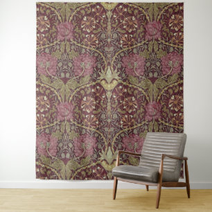 Tapete De Parede William Morris, madressilva, floral. teste padrão
