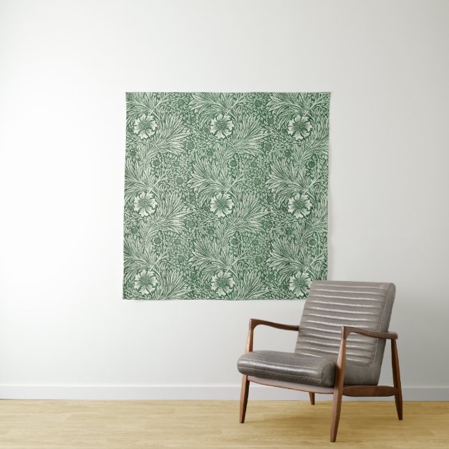 Tapete De Parede william morris marigold verde floral flor (In Situ)