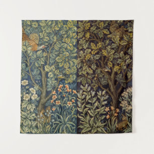Tapete De Parede William Morris - Pheasant Bird Tree Botanical