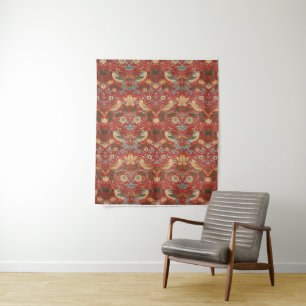 Tapete De Parede William Morris Red Strawberry Thef