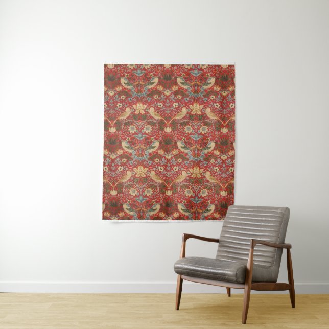 Tapete De Parede William Morris Red Strawberry Thef (In Situ)