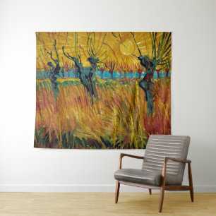 Tapete De Parede Willows no Sunset Van Gogh