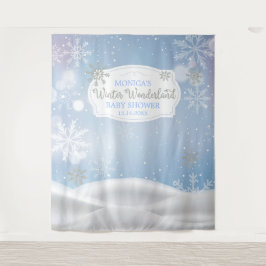 Tapete De Parede Winter Wonderland Snoweflakes backdrop