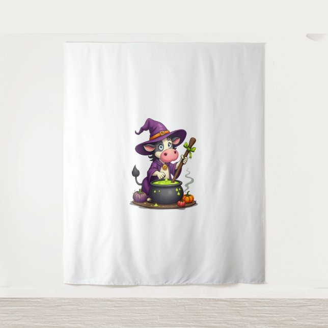 Tapete De Parede Witch Cow Cauldron Brew (Frente)