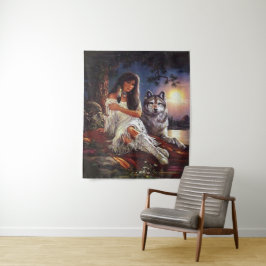 Tapete De Parede wolf Look