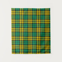 Tapete De Parede Xadrez de Campbell Tartan verde-amarela