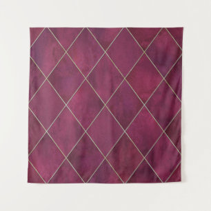 Tapete De Parede Xadrez geométrica de Argyle: dourado a aquarela