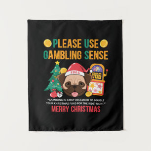 Tapete De Parede Xmas Gift PUGS The Canine Counselor