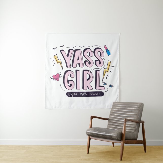 Tapete De Parede Yass Girl | Você Recebeu Isso (In Situ)