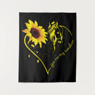 Tapete De Parede You Are My Sunshine Sunflower And Horse
