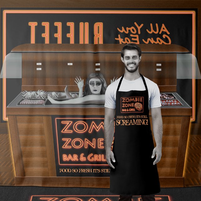 Tapete De Parede Zombie Comida Tudo Que Você Pode Comer Buffet Hall (Criador carregado)