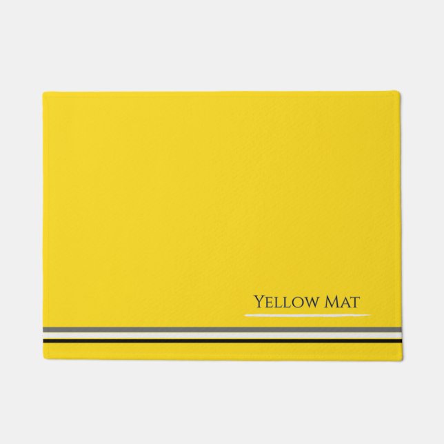 Tapete de Porta Amarelo (Frente)