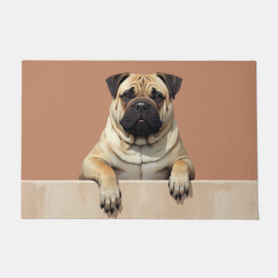 Tapete de Porta com Arte de Cachorro Shar-Pei