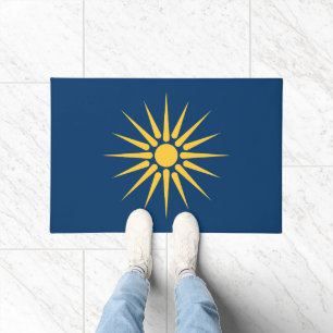 Tapete de Porta com Bandeira da Macedônia, Grécia