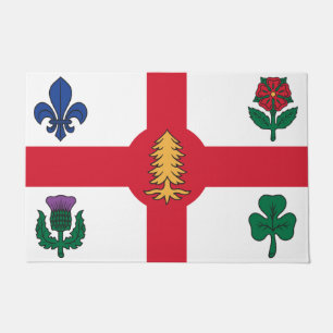 Tapete de Porta com Bandeira de Montreal, Canadá