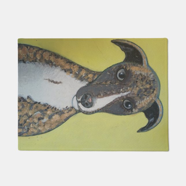 Tapete de Porta com Galgo (Frente)