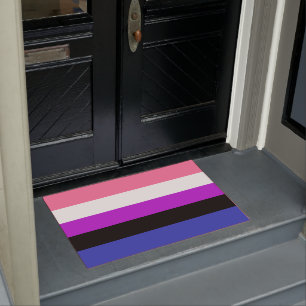 Tapete de Porta da Bandeira Genderfluid
