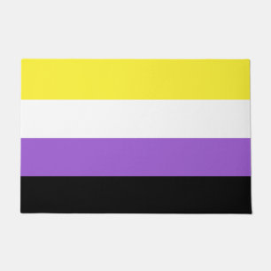 Tapete de Porta da Bandeira Não Binária