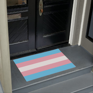 Tapete de Porta da Bandeira Transgênero