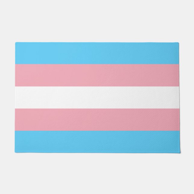 Tapete de Porta da Bandeira Transgênero (Frente)