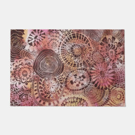 tapete de porta de arte tropical