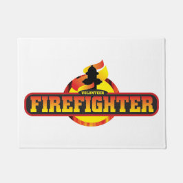 tapete de porta de bombeiro voluntário