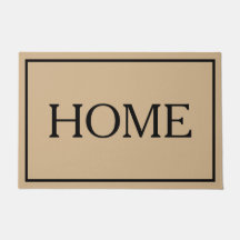 Tapete de porta de casa minimalista