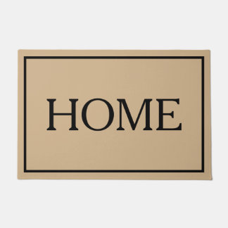 Tapete de porta de casa minimalista
