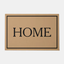 Tapete de porta de casa minimalista