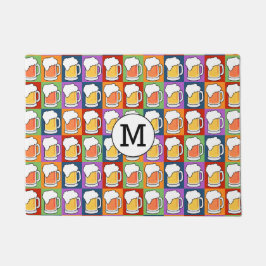 tapete de porta de monograma personalizado de Pop