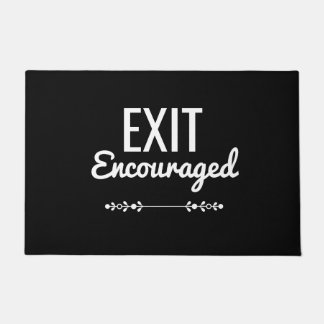 Tapete de Porta de Saída Encourajada