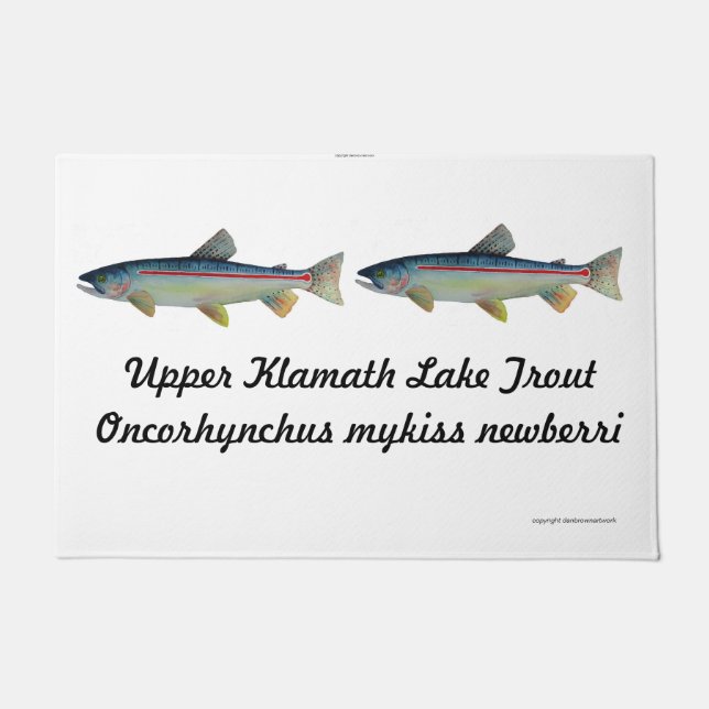 tapete de porta de truta (Frente)