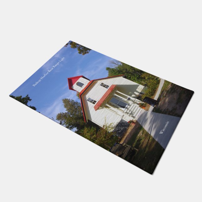 Tapete de porta do Baileys Harbor Rear Range Light (Inclinado)