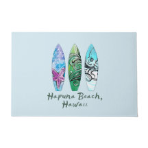 Tapete de Porta do Hapuna Beach Hawaii Surfboards