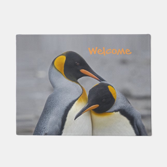 Tapete de Porta Dueto de Pinguim Rei (Frente)