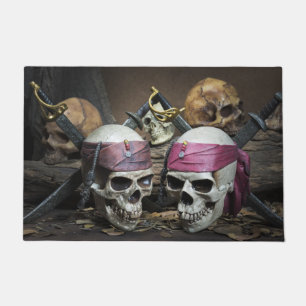 tapete de porta Pirate Skulls