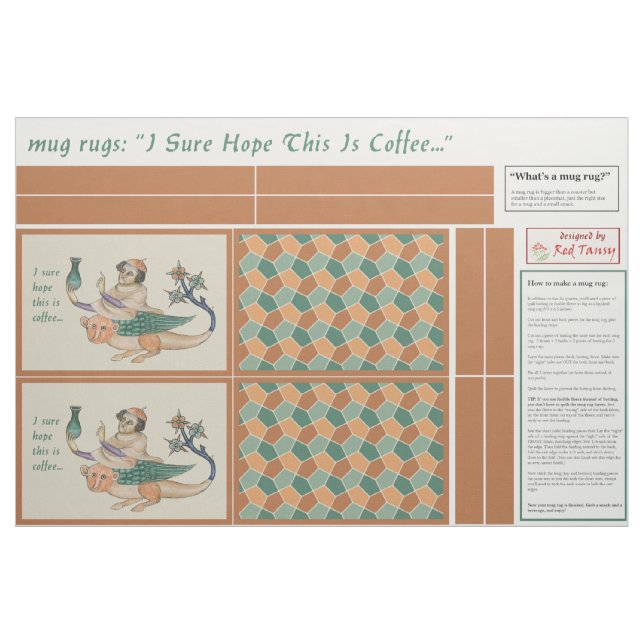 Tapete de Tecido para Caneca de Alquimista Medieva (Fat Quarter)
