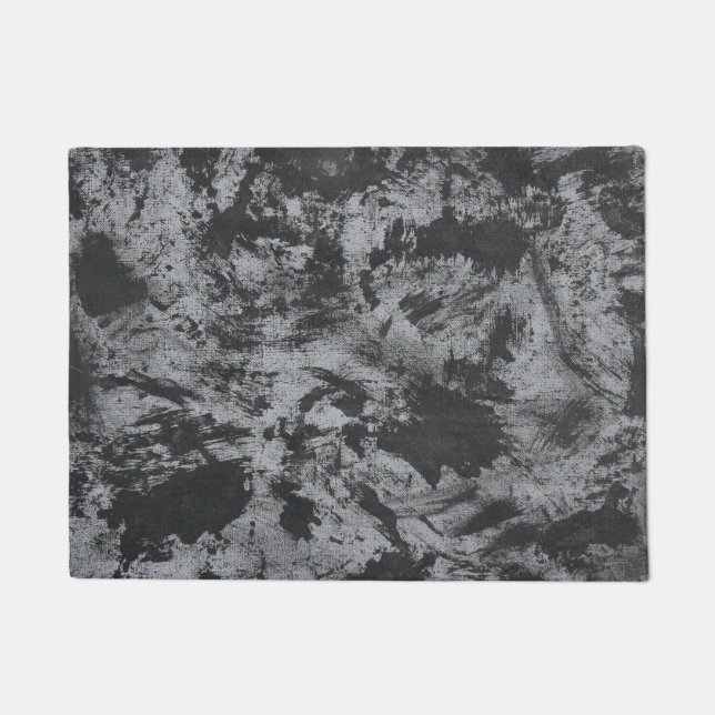 Tapete De tinta preta no fundo cinzento (Frente)