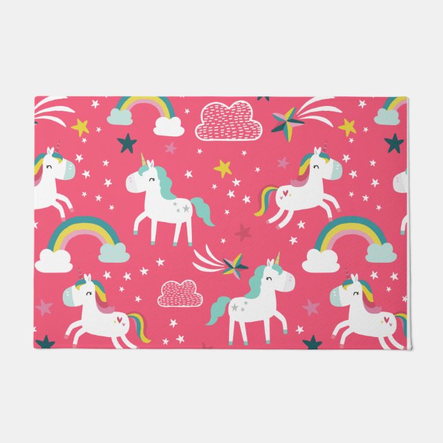 Tapete de Unicórnio Rosa (Frente)