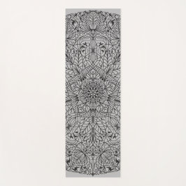 TAPETE DE YOGA アラベスク文様07ブラックXグレー ヨガマット
