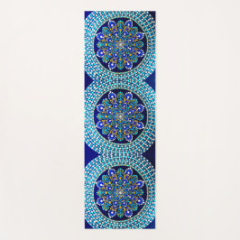 Tapete De Yoga 086 - Royal Blue Mandala Yoga Mat